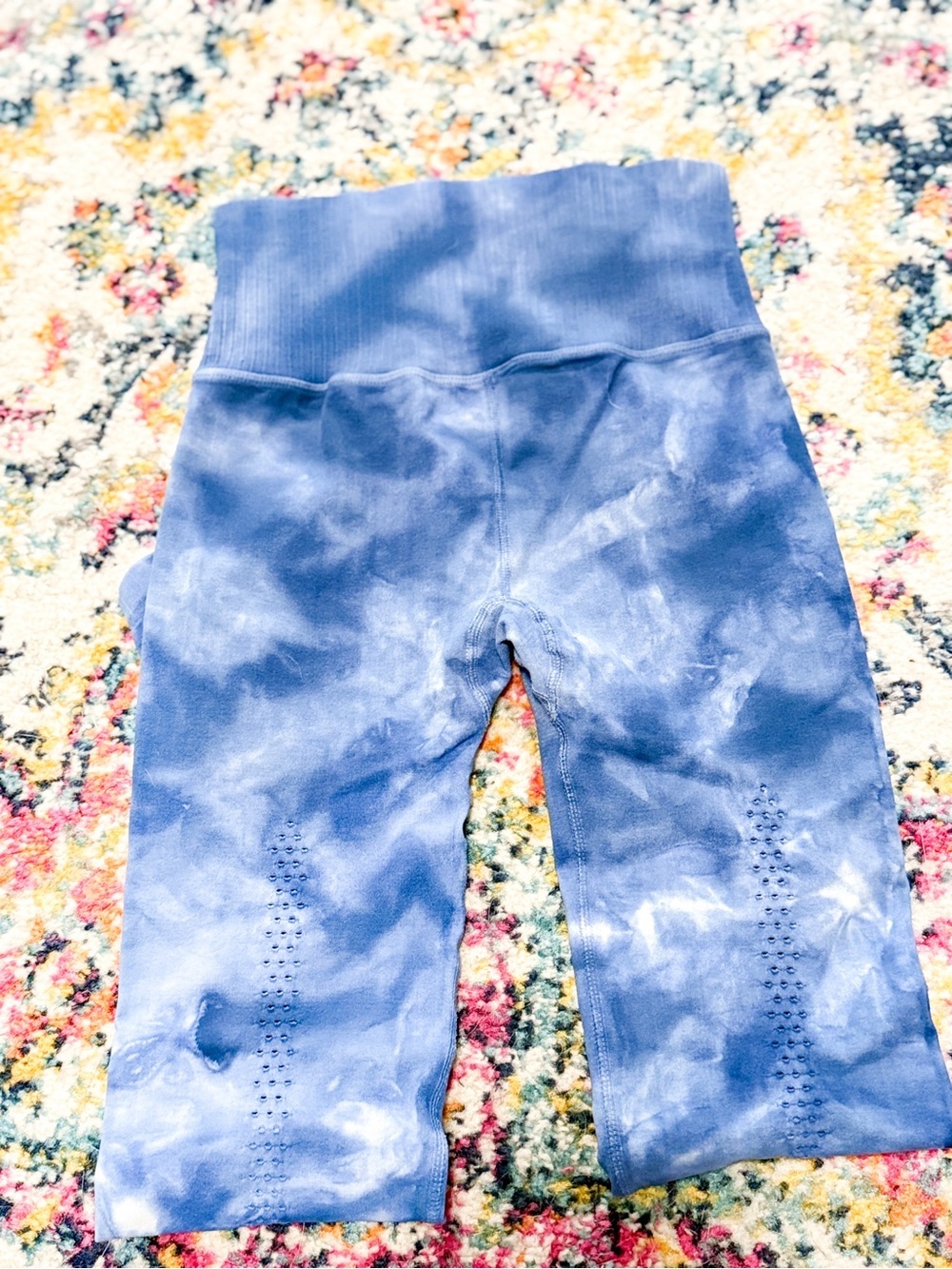 Free People Movement Good Karma Blue Tie-Dye High-Rise Leggings - Picture 11 of 12